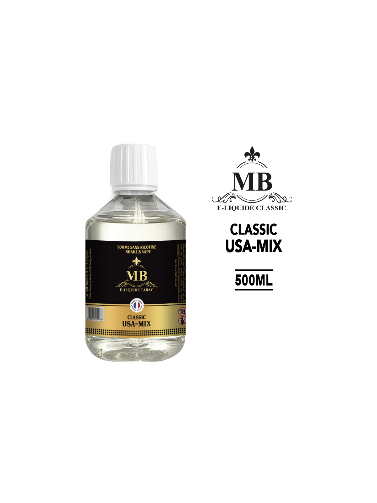 USA-MIX E-liquide 500ml CLASSIC MB