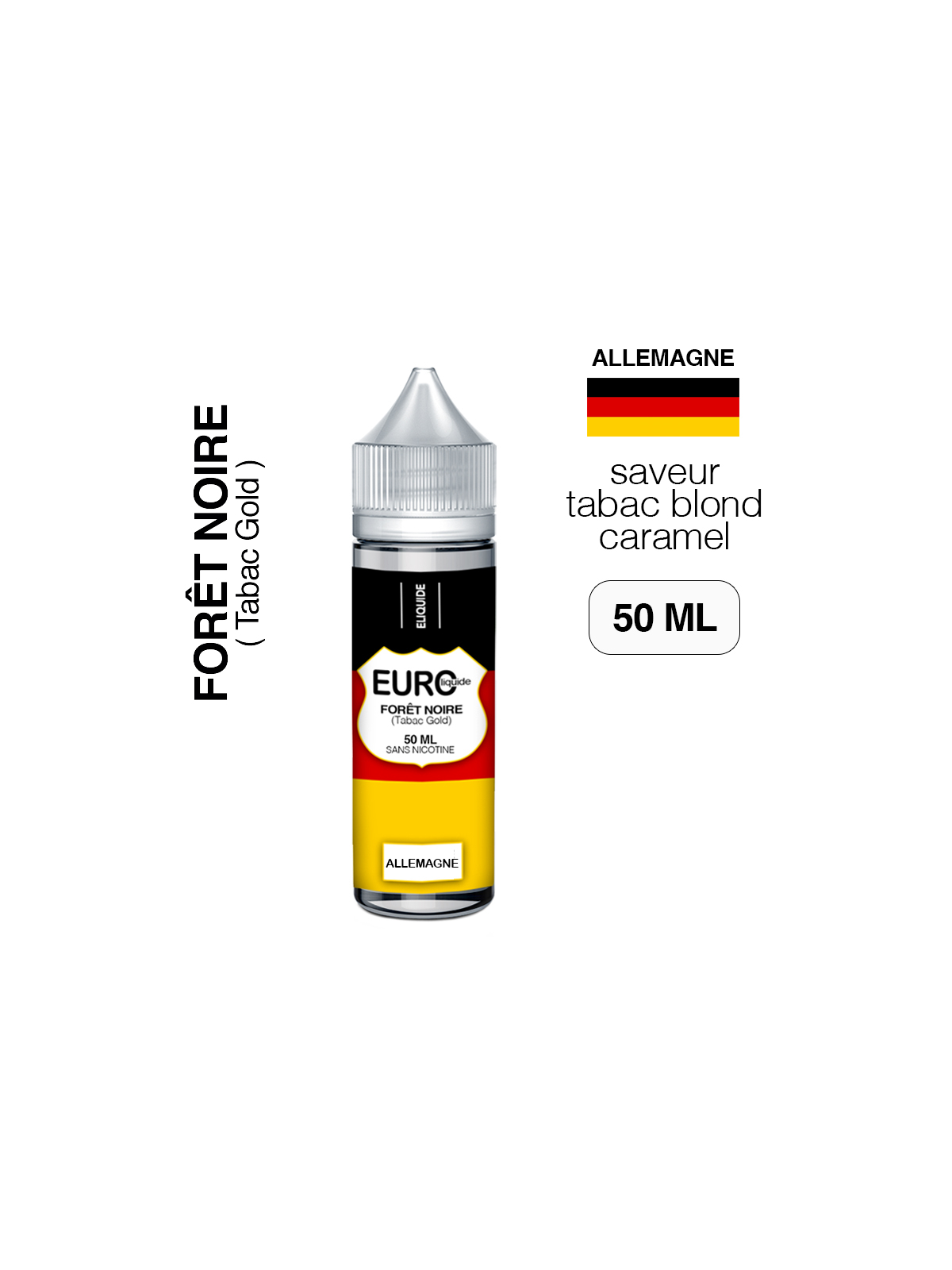 E liquide Tabac Gold 50 ml EUROLIQUIDE ALLEMAGNE
