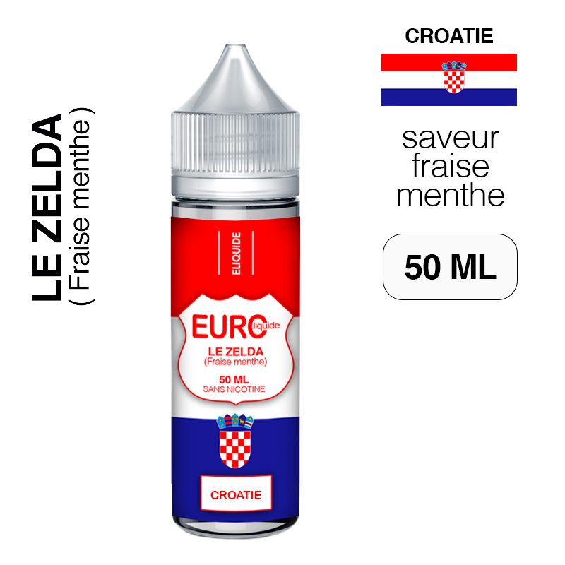 E liquide Fraise Menthe 50 ml EUROLIQUIDE CROATIE