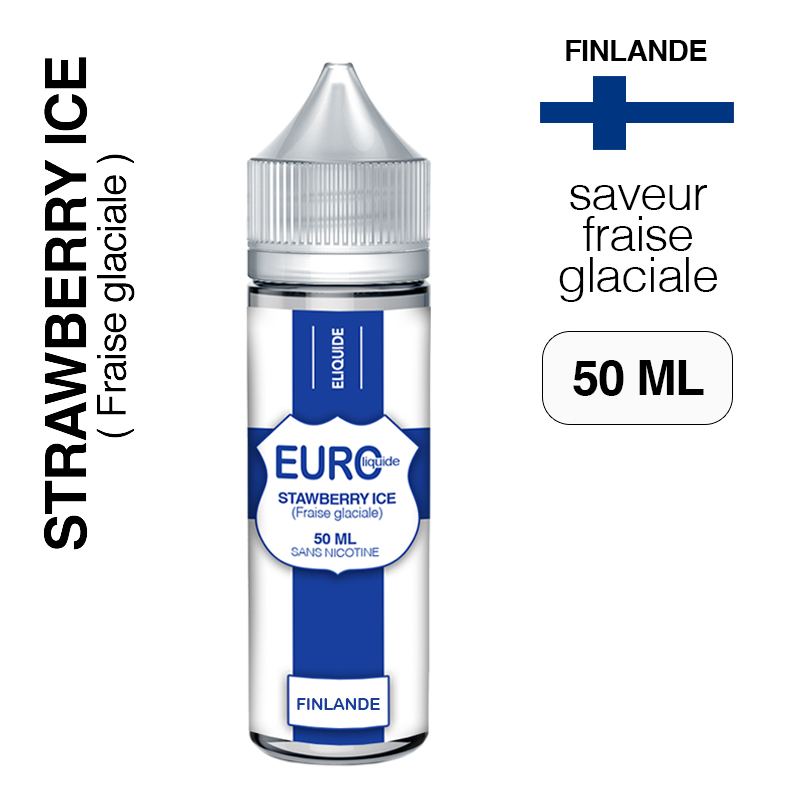 E liquide Fraise glaciale 50 ml EUROLIQUIDE FINLANDE