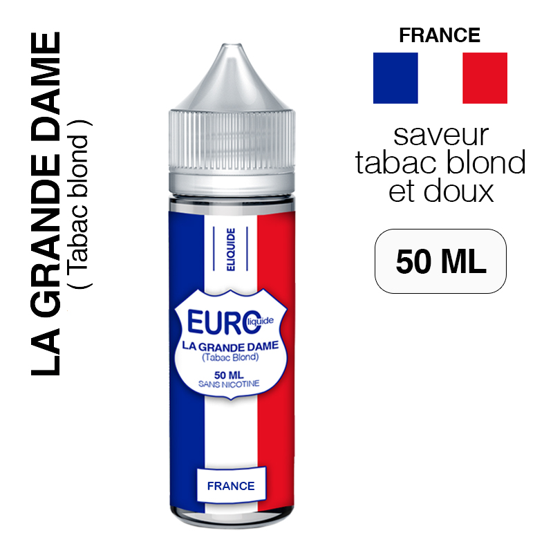 E liquide Tabac blond 50 ml EUROLIQUIDE FRANCE