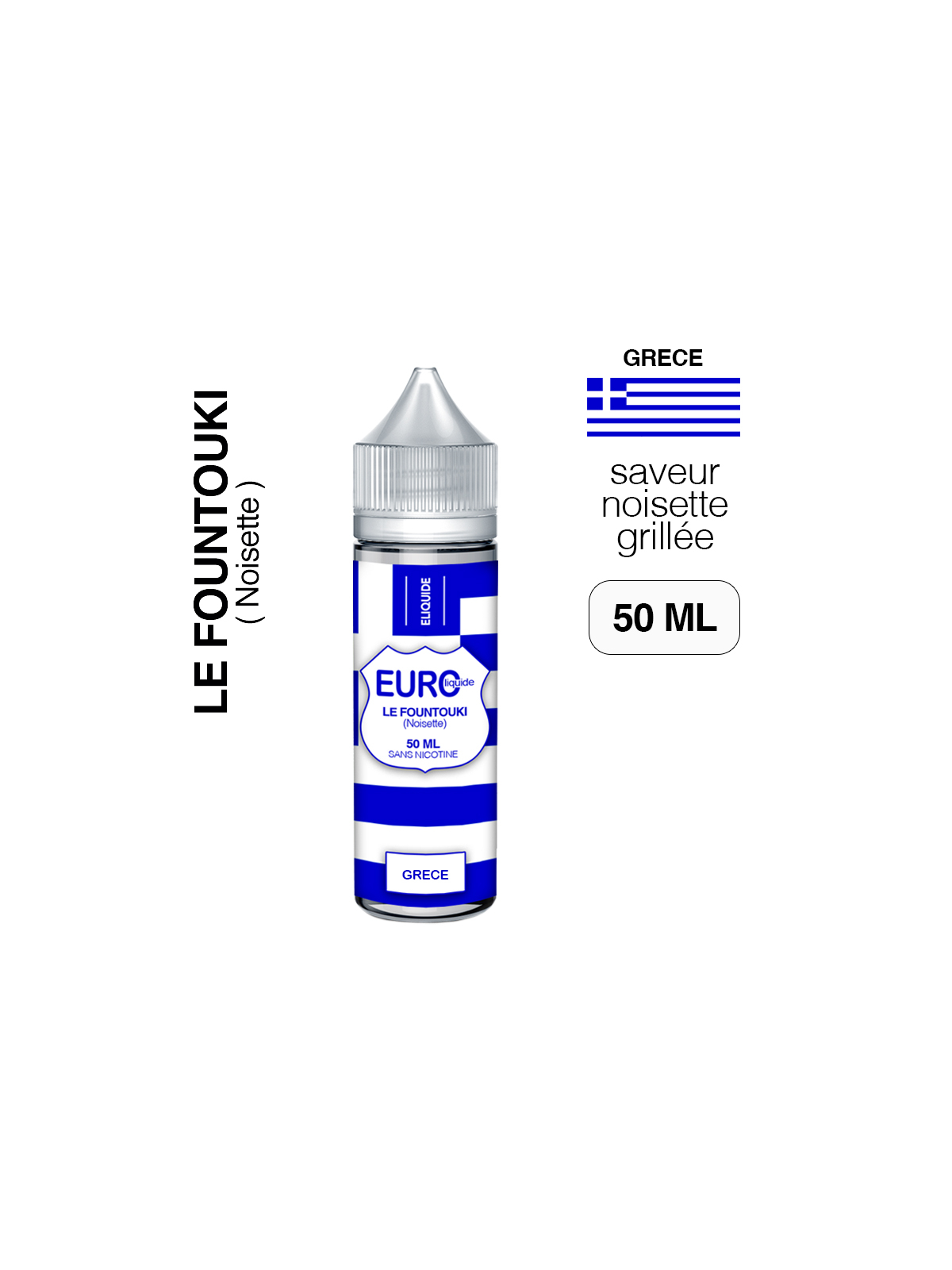 E liquide Noisette 50 ml EUROLIQUIDE GRÈCE