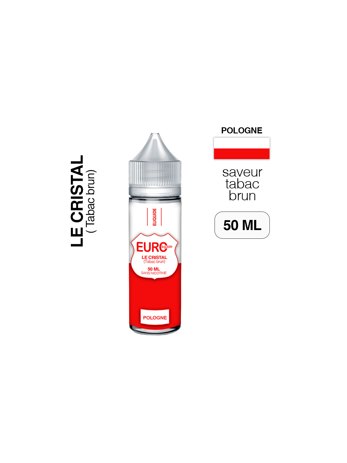 E-liquide Tabac brun 50 ml EUROLIQUIDE POLOGNE