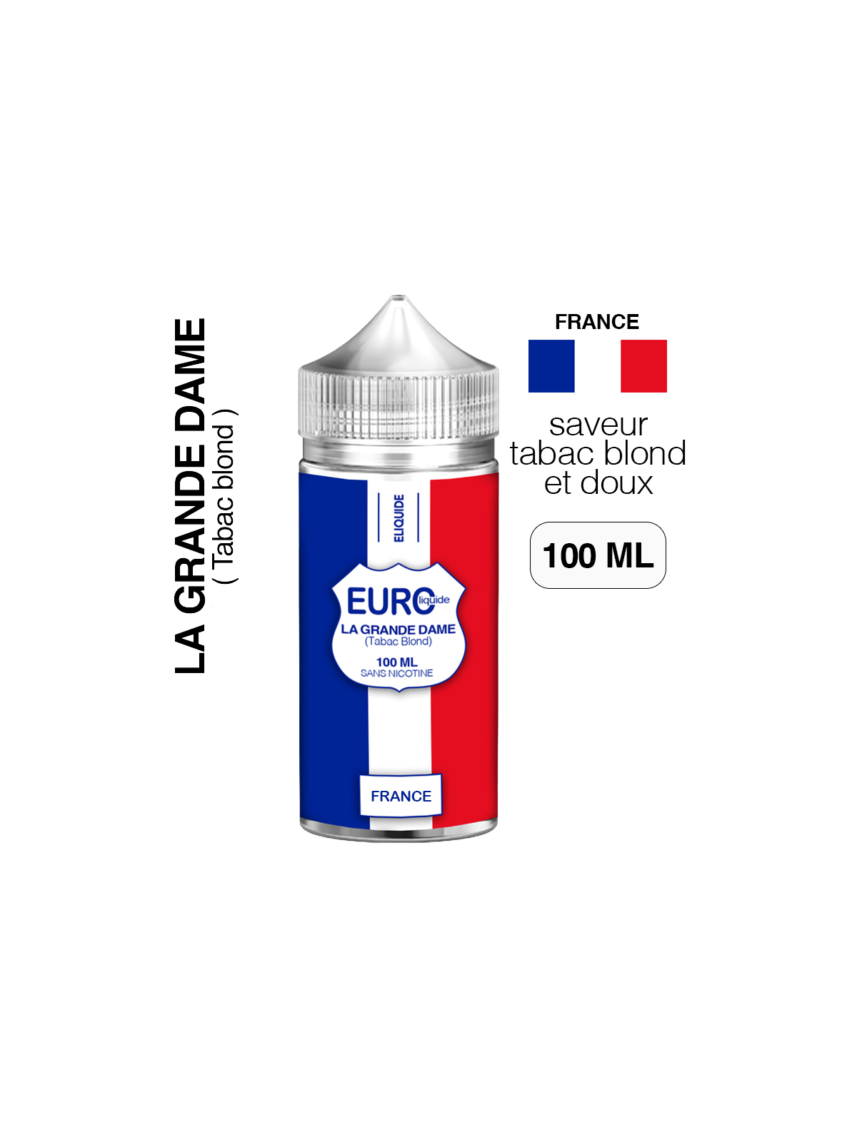E liquide Tabac blond 100 ml EUROLIQUIDE FRANCE
