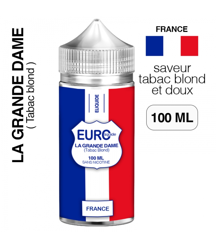 E liquide Tabac blond 100 ml EUROLIQUIDE FRANCE