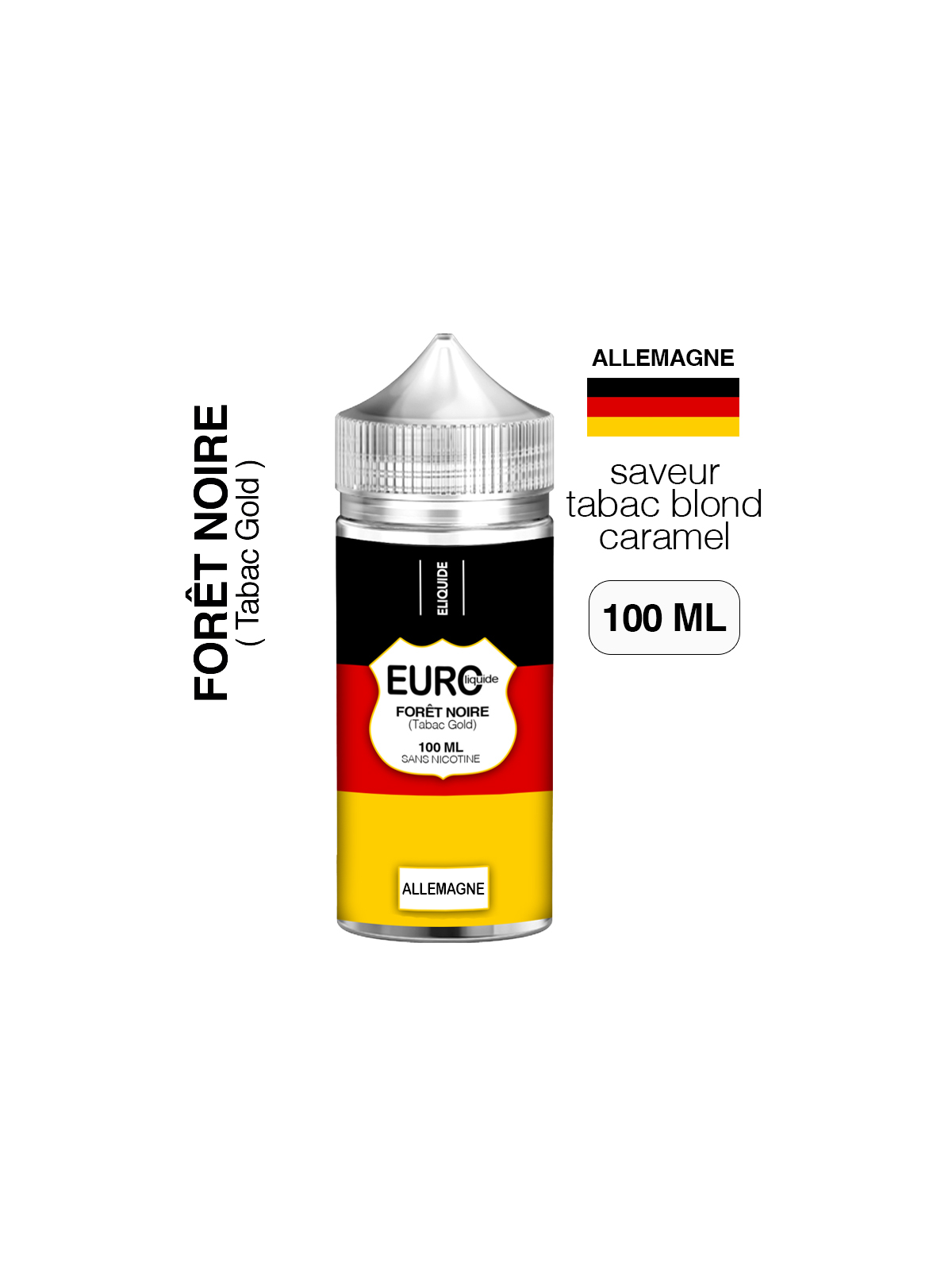 E liquide Tabac Gold 100 ml EUROLIQUIDE ALLEMAGNE