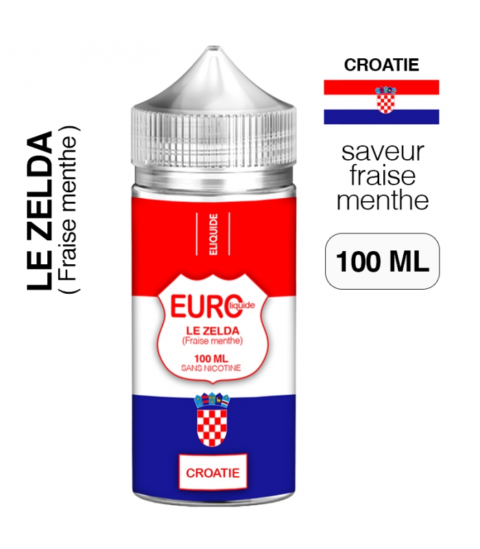 E liquide Fraise Menthe 100 ml EUROLIQUIDE CROATIE