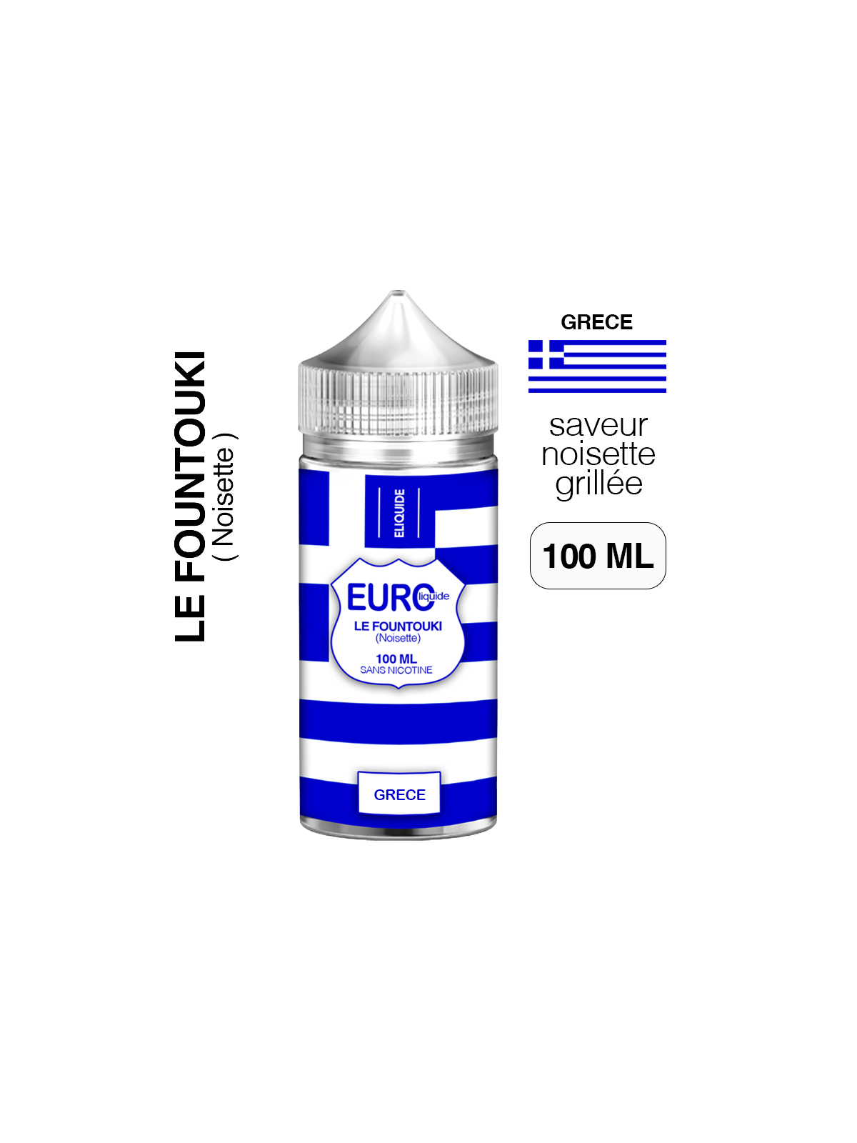 E liquide Noisette 100 ml EUROLIQUIDE GRÈCE
