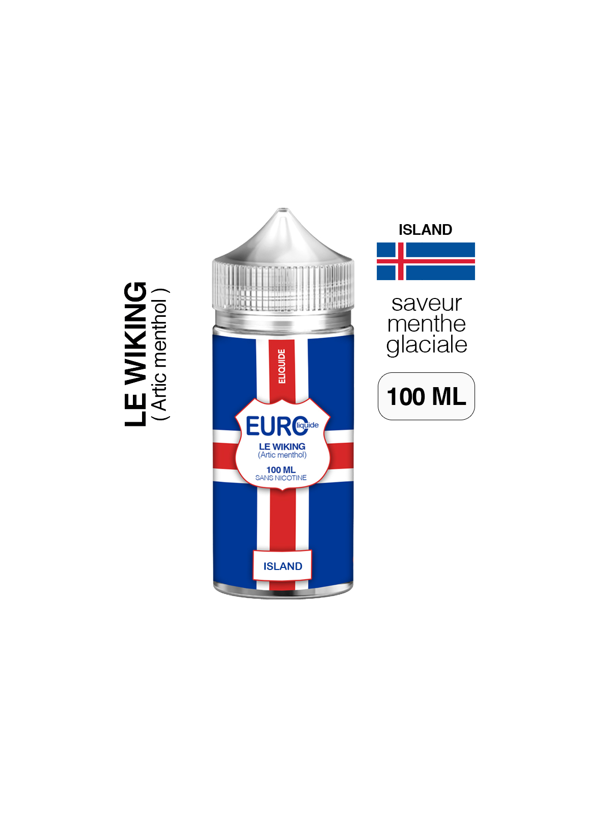 E liquide Artic Menthol 100 ml EUROLIQUIDE ISLAND