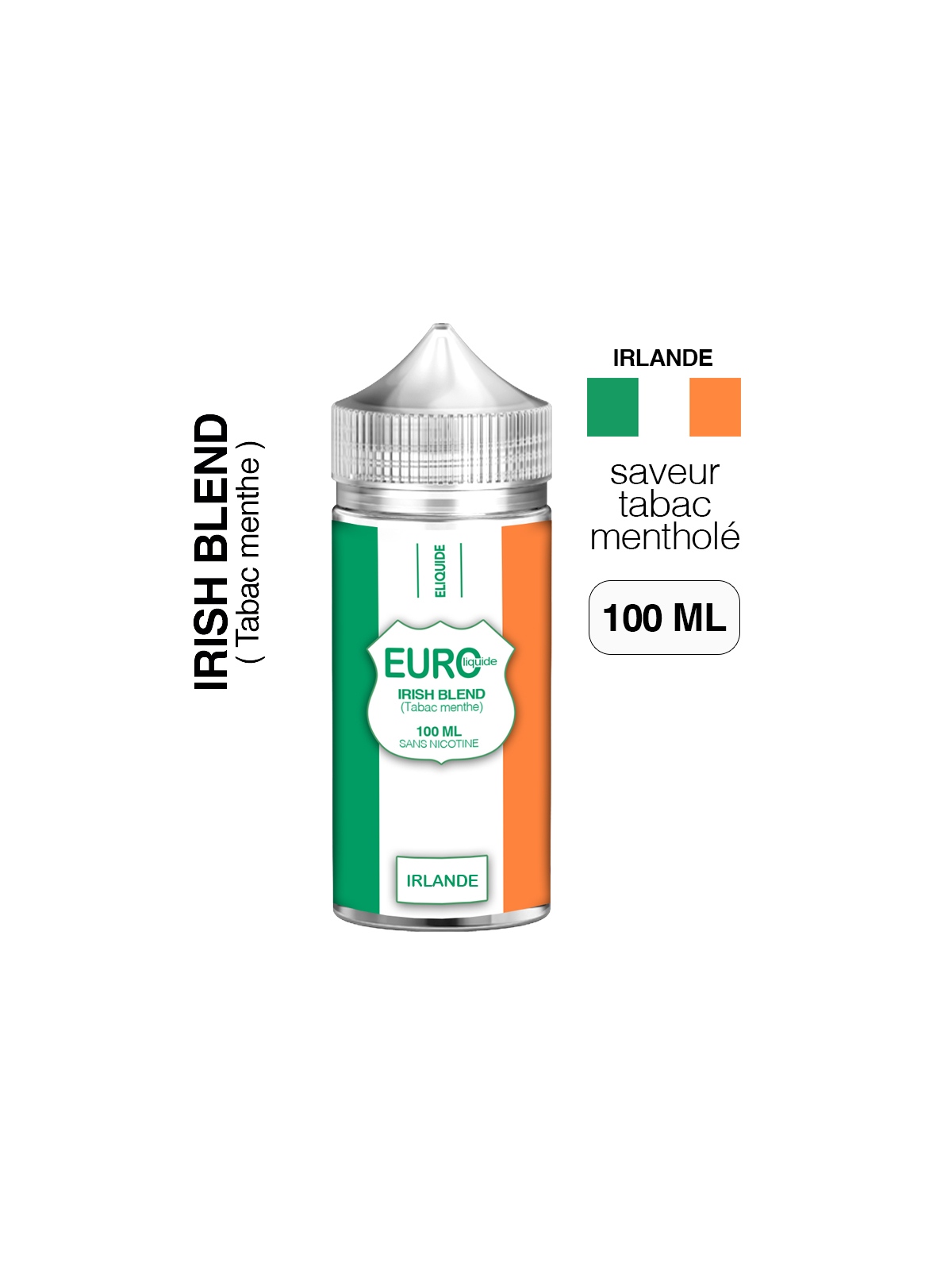 E liquide Tabac menthe 100 ml EUROLIQUIDE IRLANDE