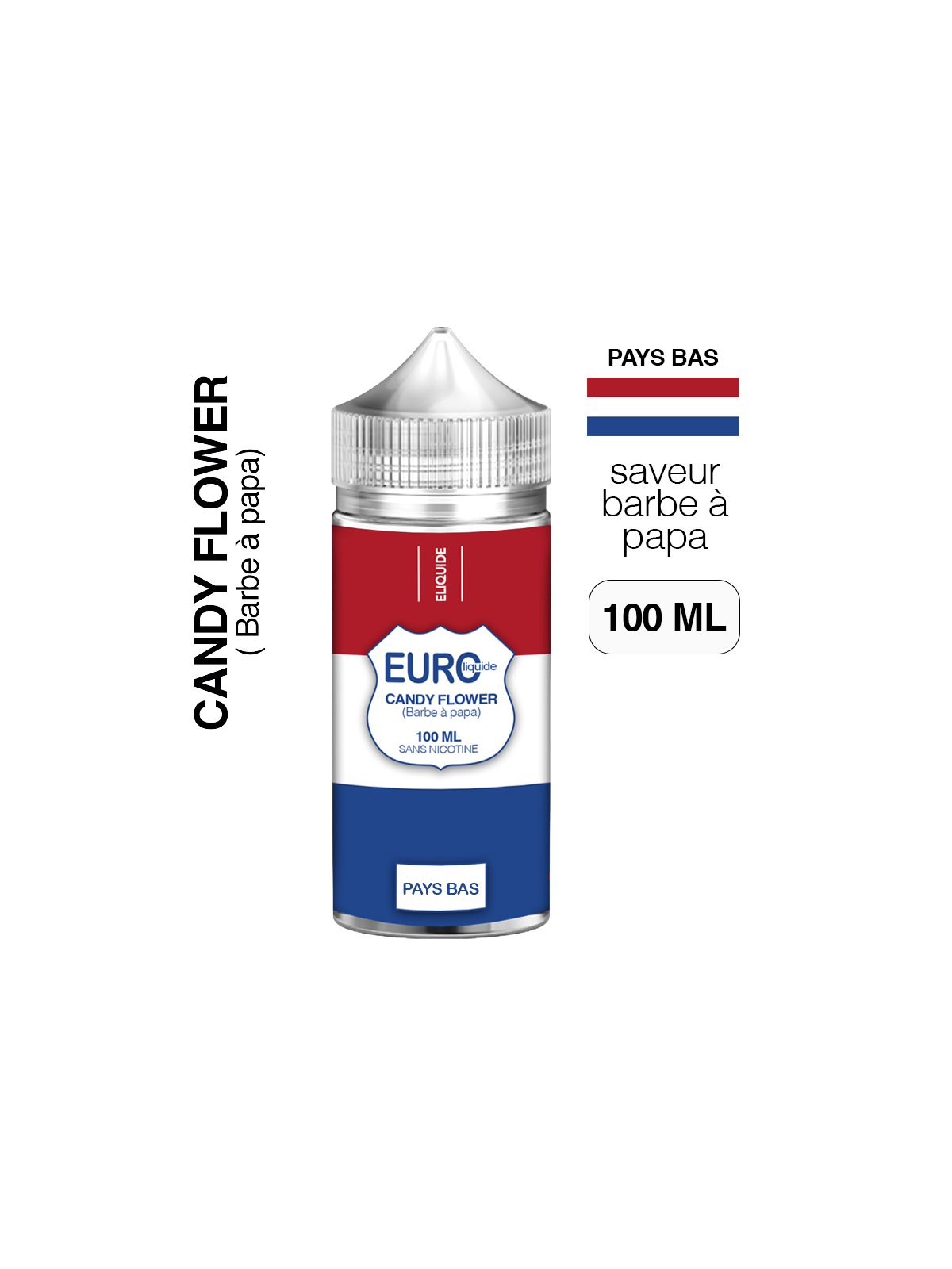 E liquide Barbe à Papa 100 ml EUROLIQUIDE PAYS-BAS