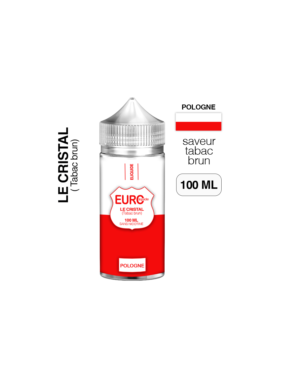 E-liquide Tabac brun 100 ml EUROLIQUIDE POLOGNE