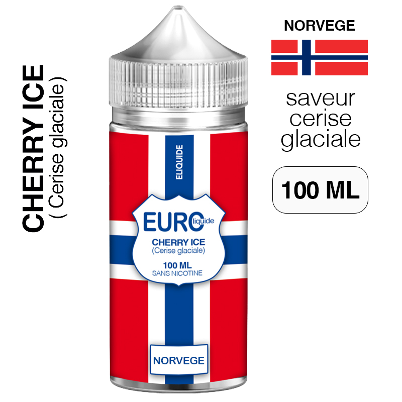 E liquide Cerise glaciale 100 ml EUROLIQUIDE NORVEGE