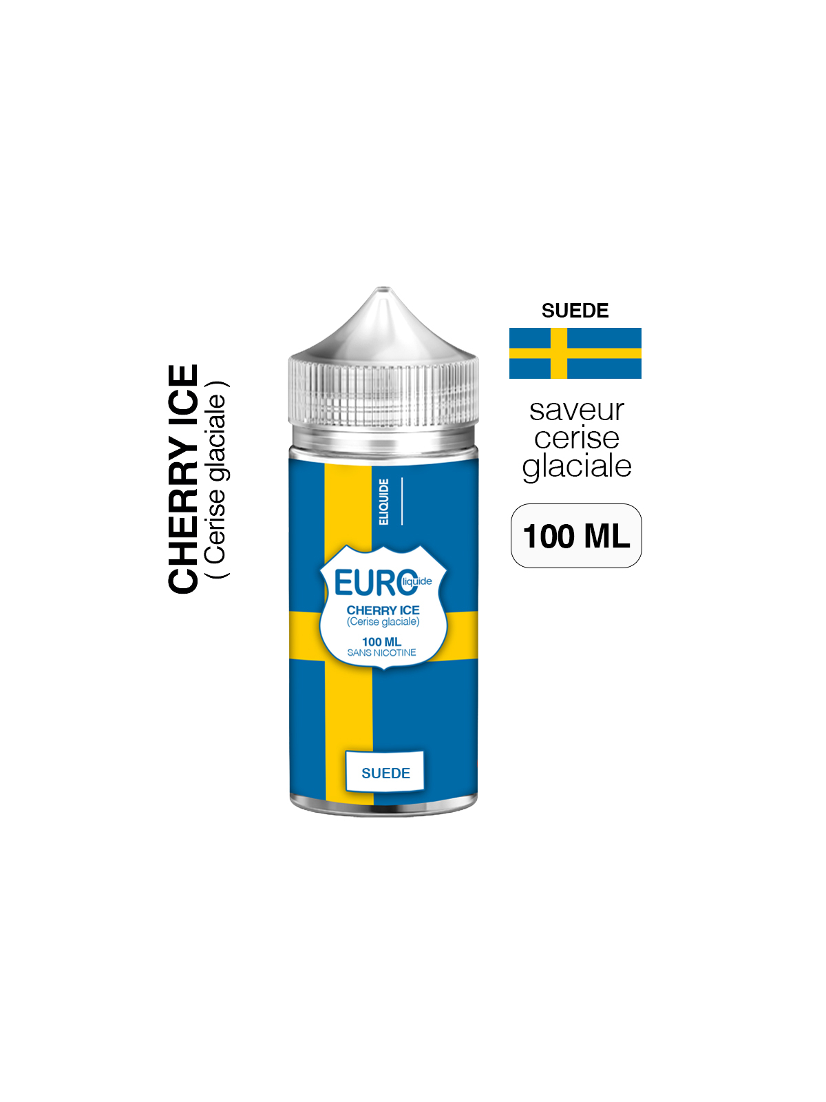 E-liquide Cerise glaciale 100 ml EUROLIQUIDE SUÈDE