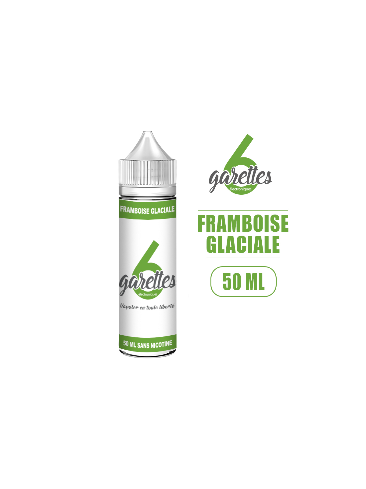 E-liquide FRAMBOISE GLACIALE 50ML 6Garettes