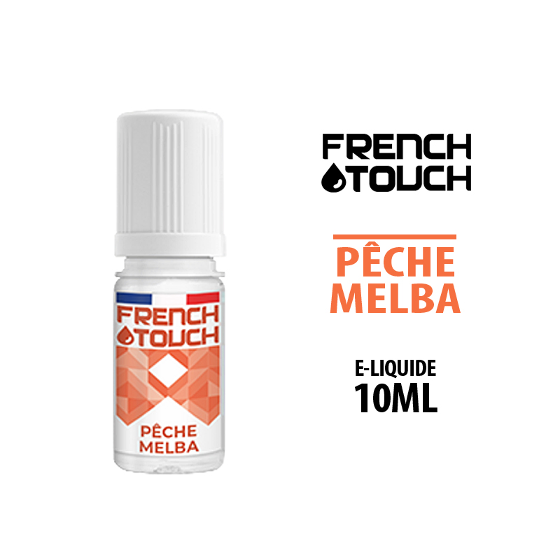 E LIQUIDE PÊCHE MELBA FRENCH TOUCH 10 ML