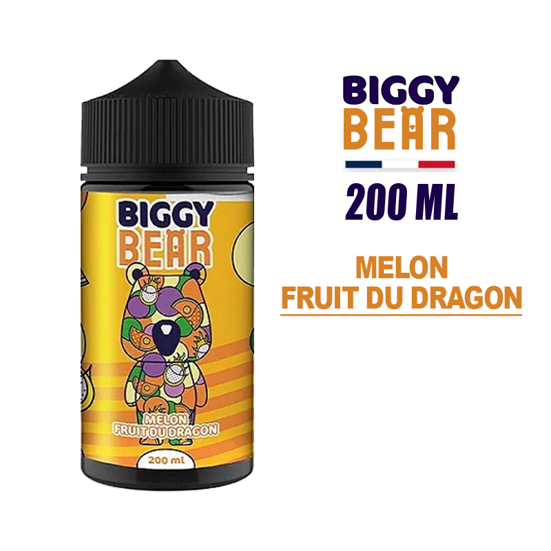 E-LIQUIDE BIGGY BEAR 200ml MELON, FRUIT DU DRAGON