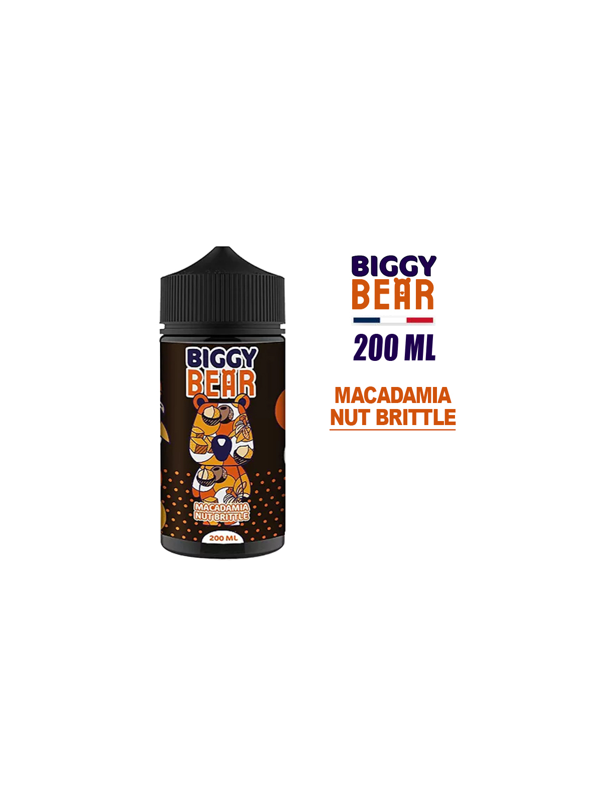 E-LIQUIDE BIGGY BEAR 200ml MACADAMIA NUT BRITTLE