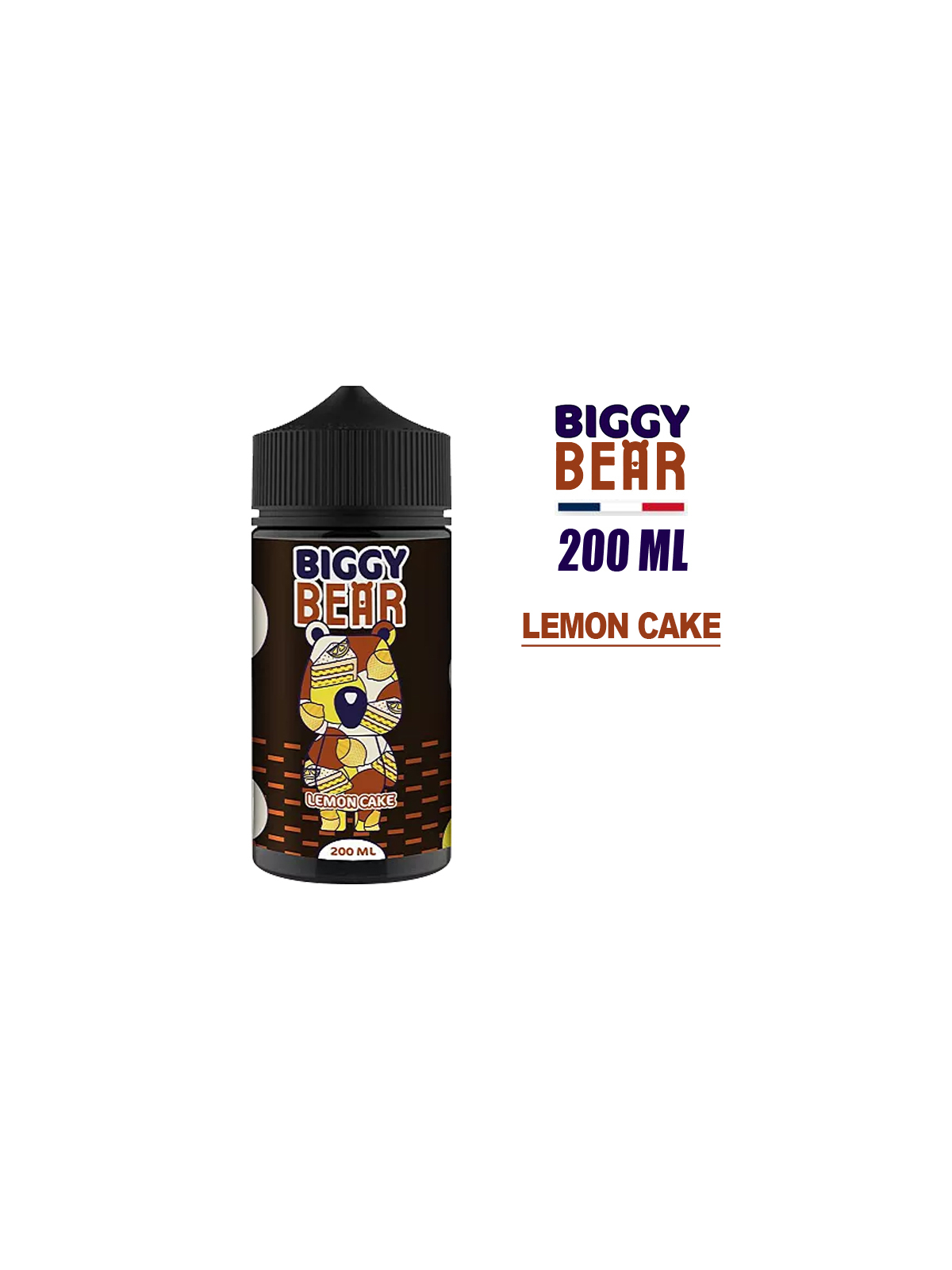 E-LIQUIDE BIGGY BEAR 200ml LEMON CAKE
