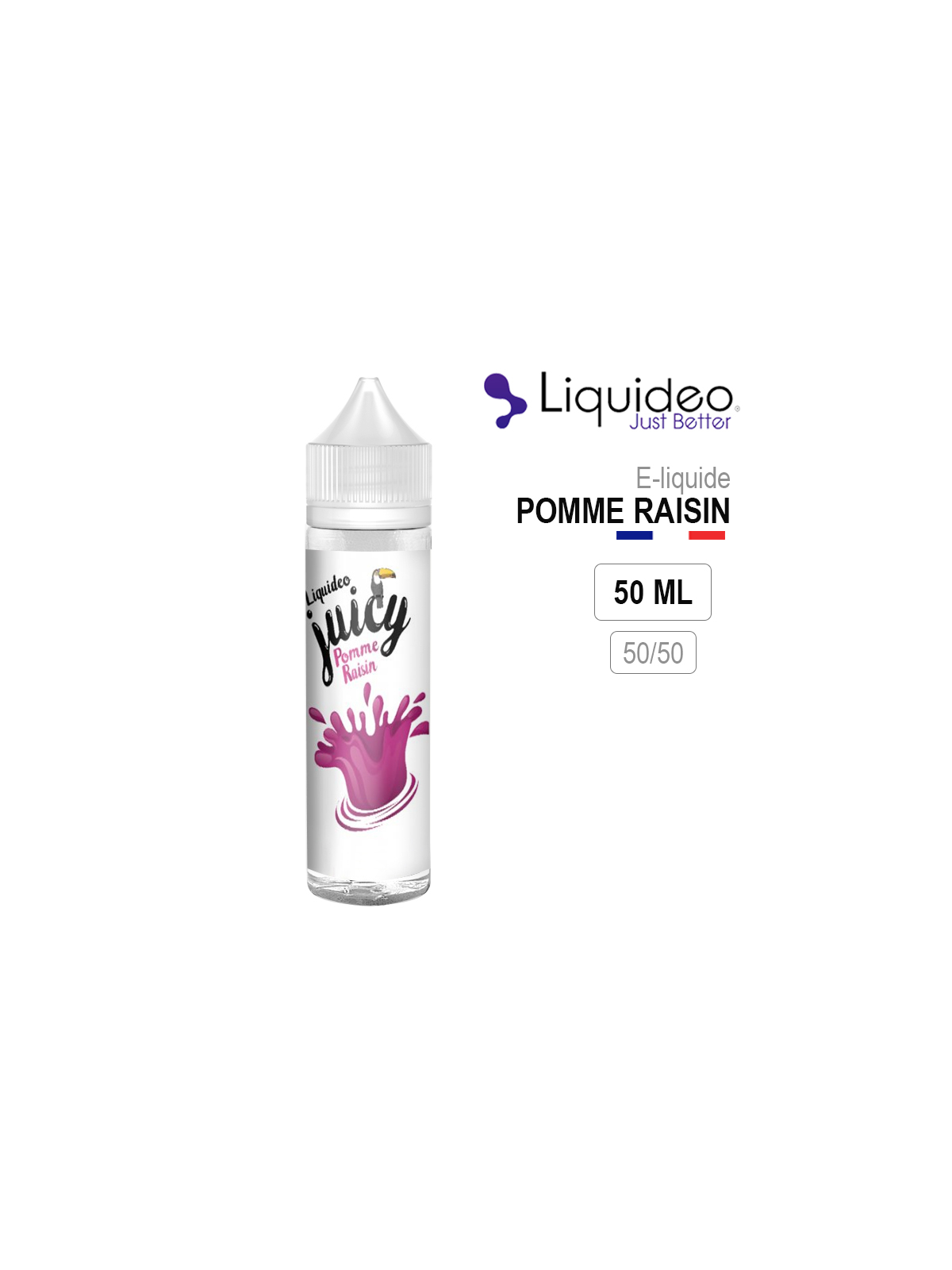 E-Liquide POMME RAISIN 50 ml Liquideo