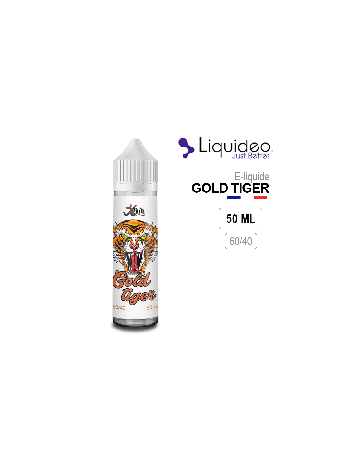 E-Liquide GOLD TIGER Liquideo Tabac Vanille Bourbon