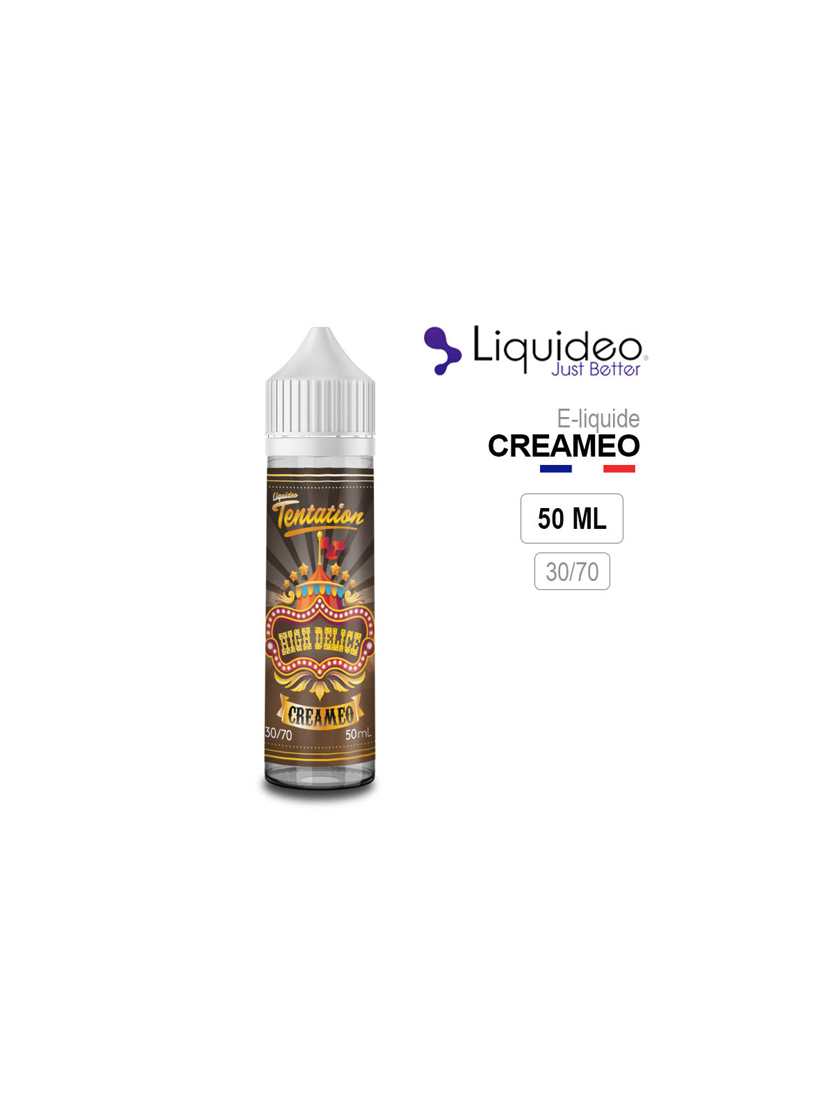 E-Liquide CREAMEO Liquideo - biscuit chocolat au lait sucré