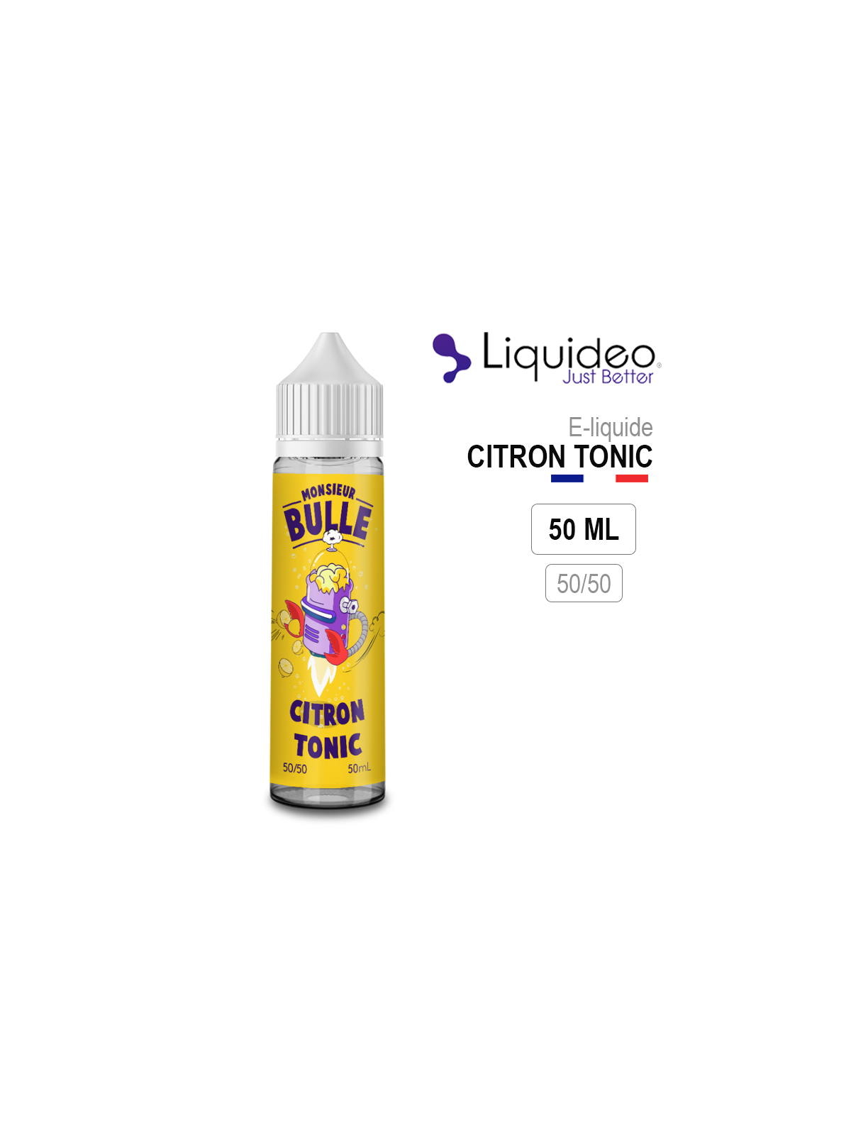 E-Liquide CITRON TONIC Oranges Amères, Écorces de Quinquina Liquideo