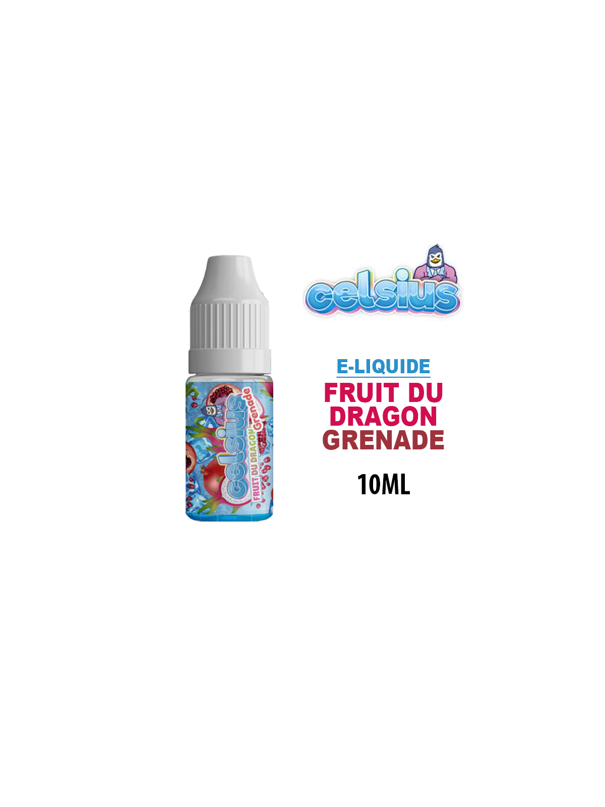 FRUIT DU DRAGON, GRENADE 10 ml E-liquide CELSIUS pas cher