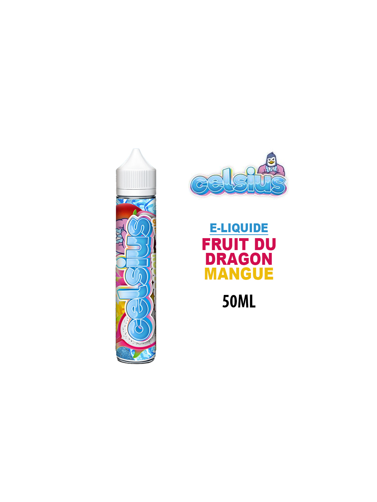 FRUIT DU DRAGON, MANGUE 50 ml E-liquide CELSIUS pas cher