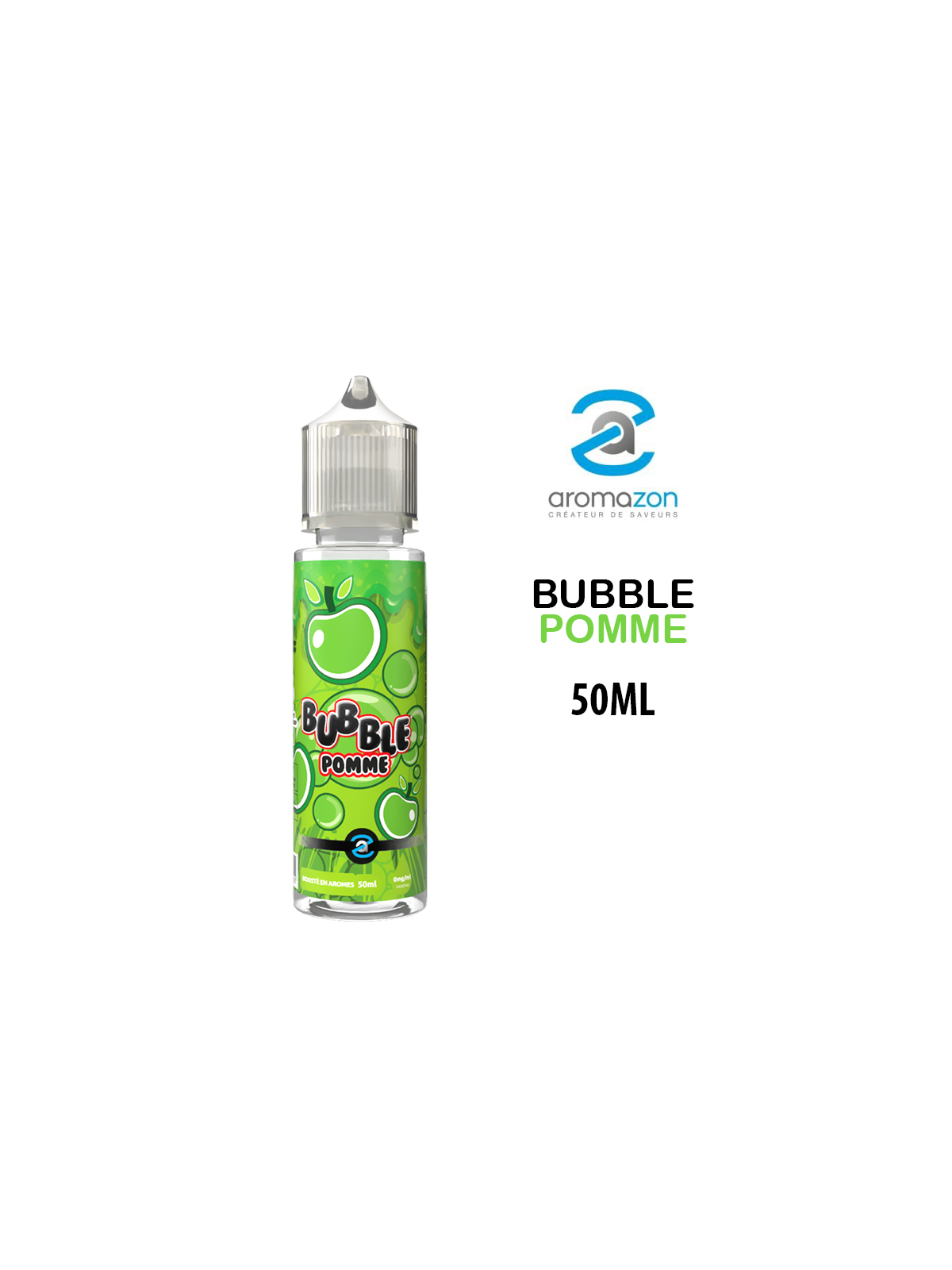 E-liquide AROMAZON BUBBLE JUICE POMME 50ML