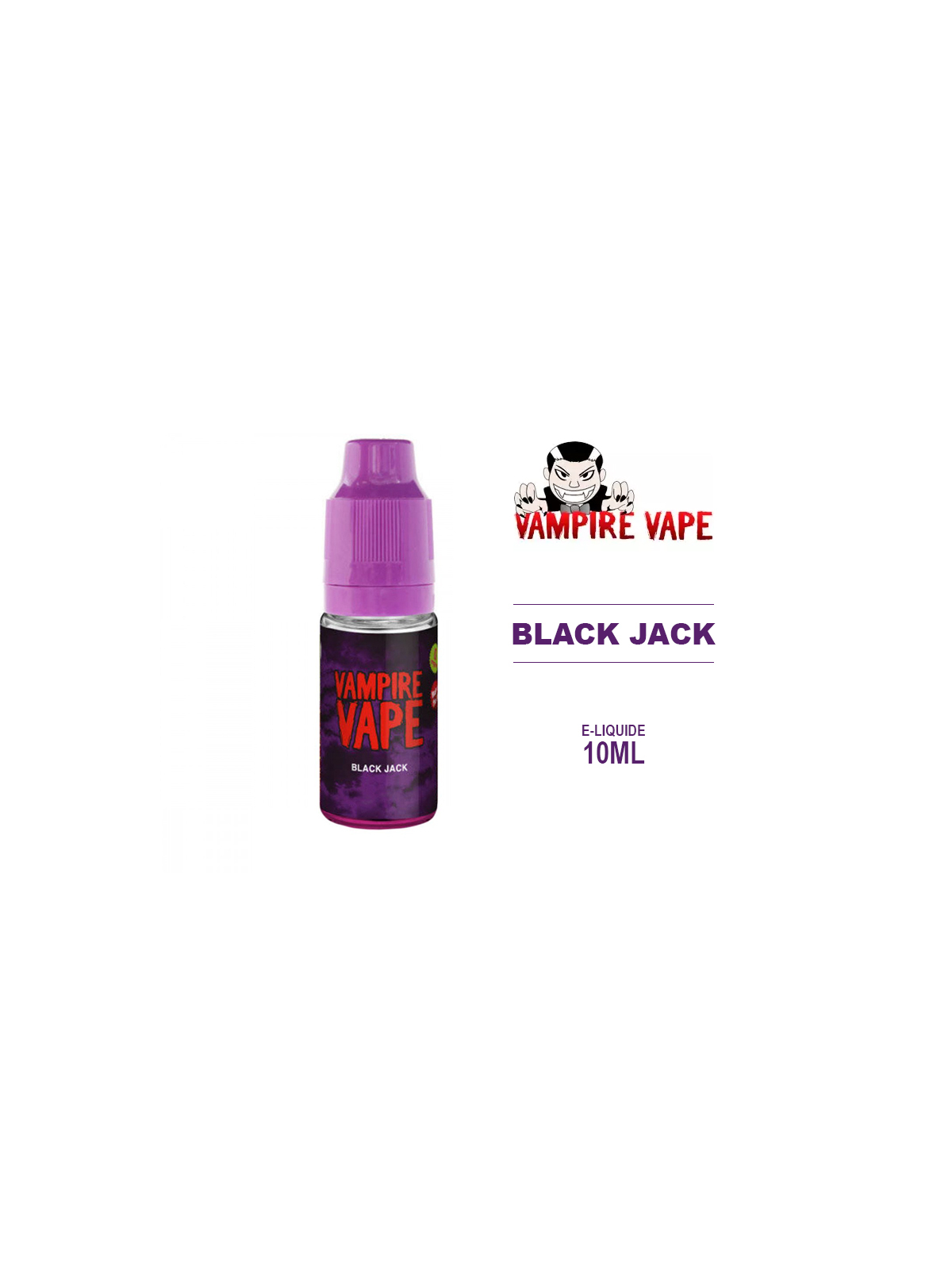 E-LIQUIDE BLACK JACK VAMPIRE VAPE Réglisse