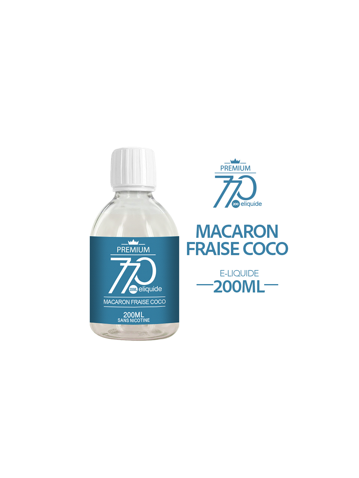MACARON FRAISE COCO 200 ml 770 PREMIUM