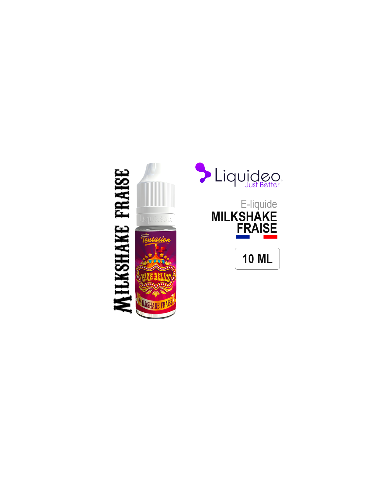 MILKSHAKE FRAISE 10 ml Liquideo