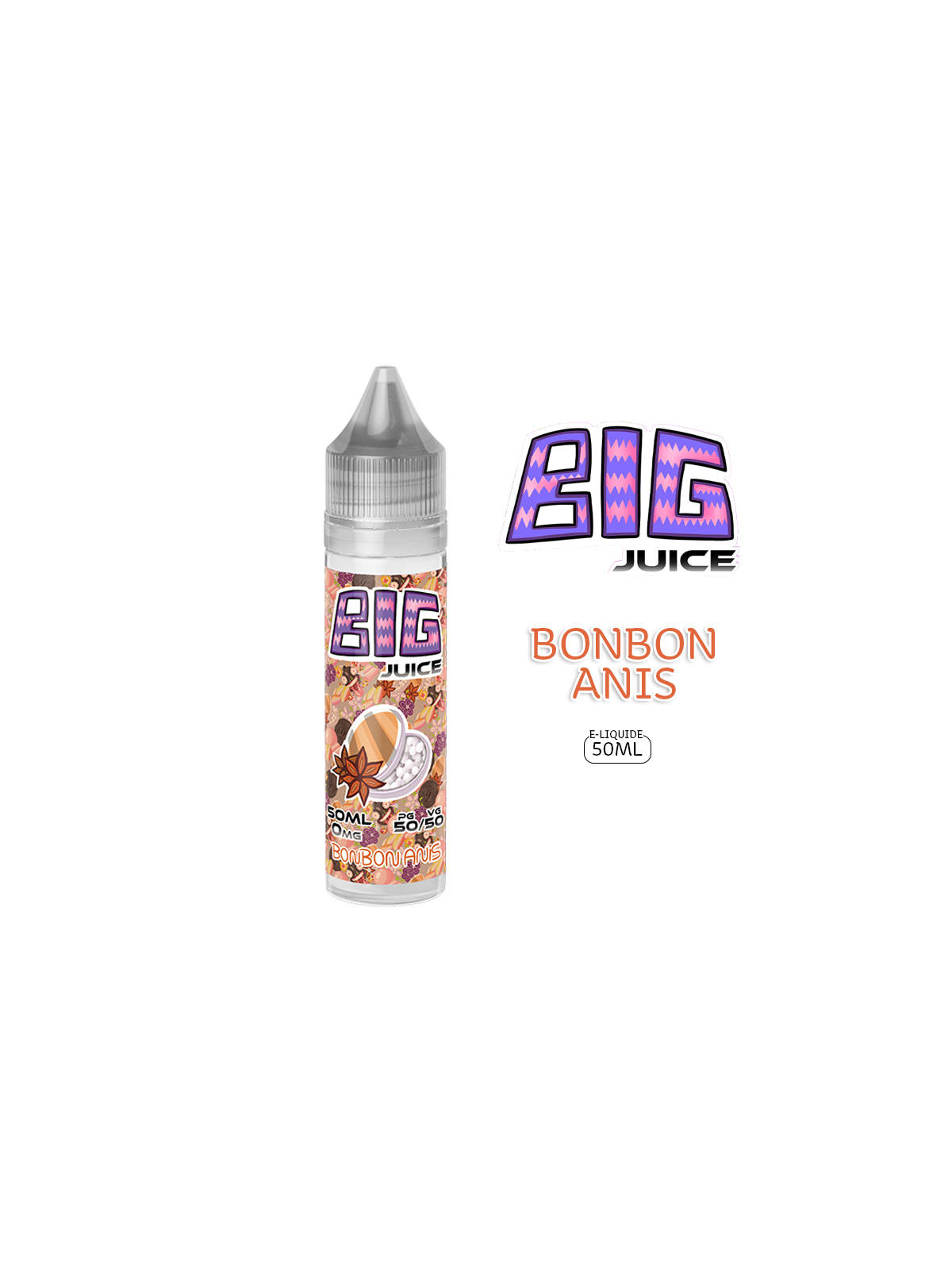 BONBON ANIS E-LIQUIDE 50ML BIG JUICE