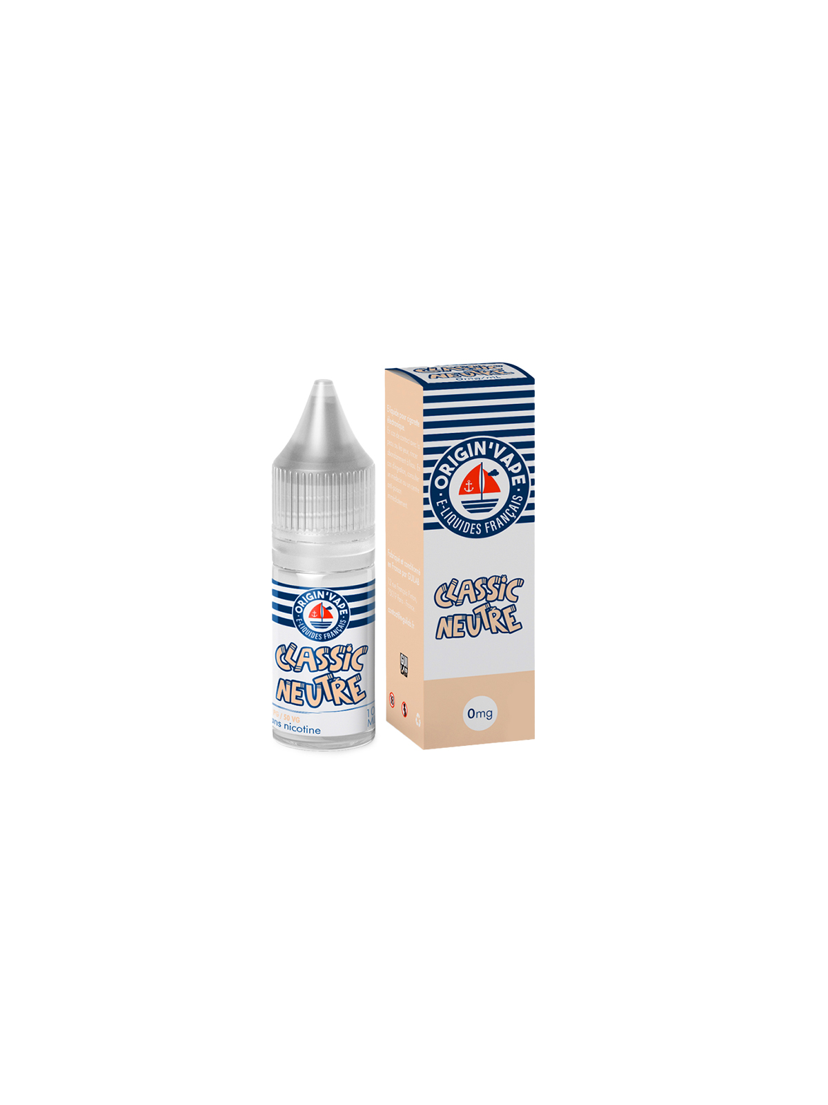 CLASSIC NEUTRE E-LIQUIDE 10 ml ORIGIN'VAPE
