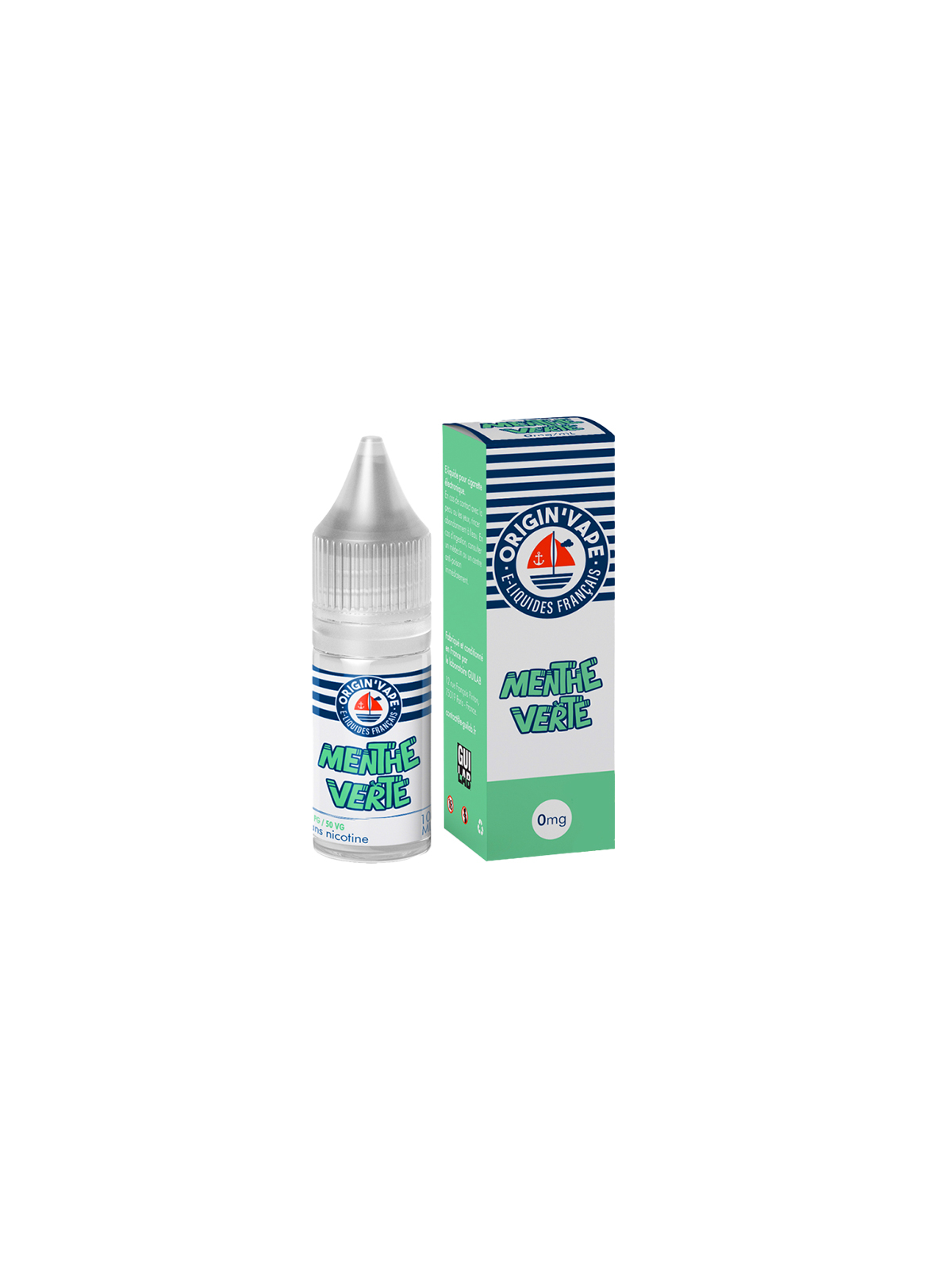 MENTHE VERTE E-LIQUIDE 10 ml ORIGIN'VAPE
