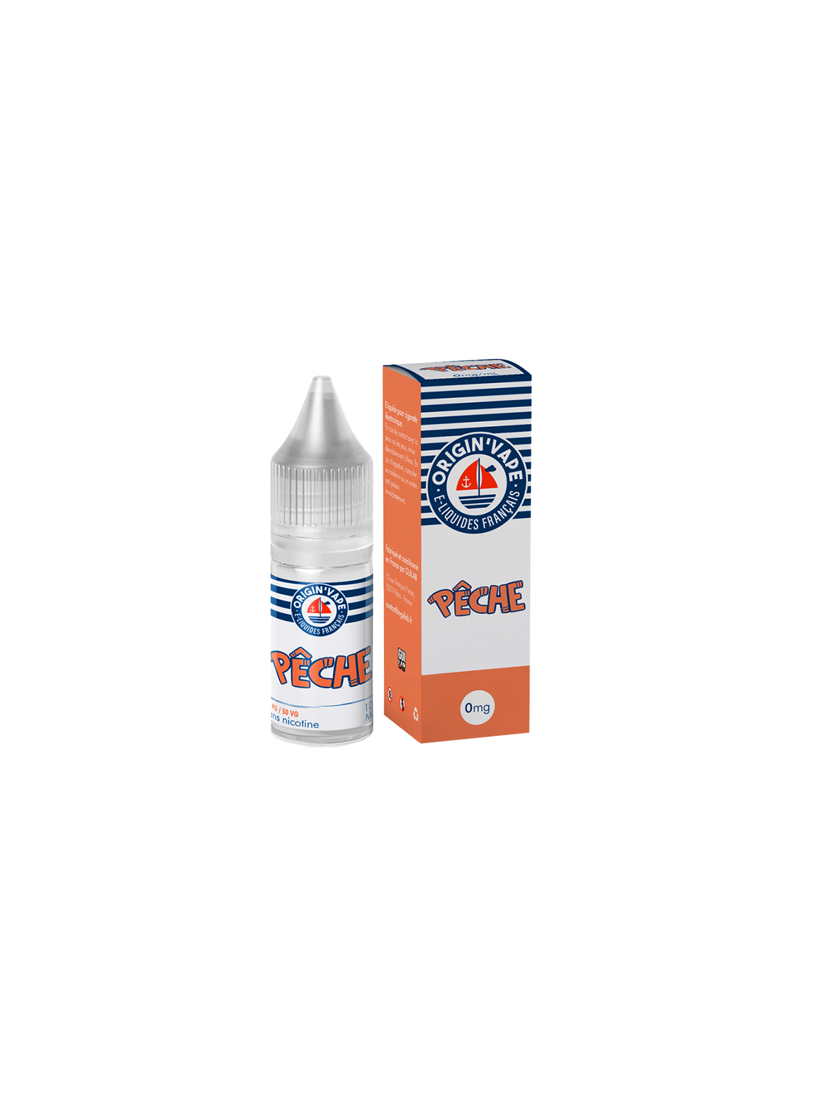 PÊCHE E-LIQUIDE 10 ml ORIGIN'VAPE