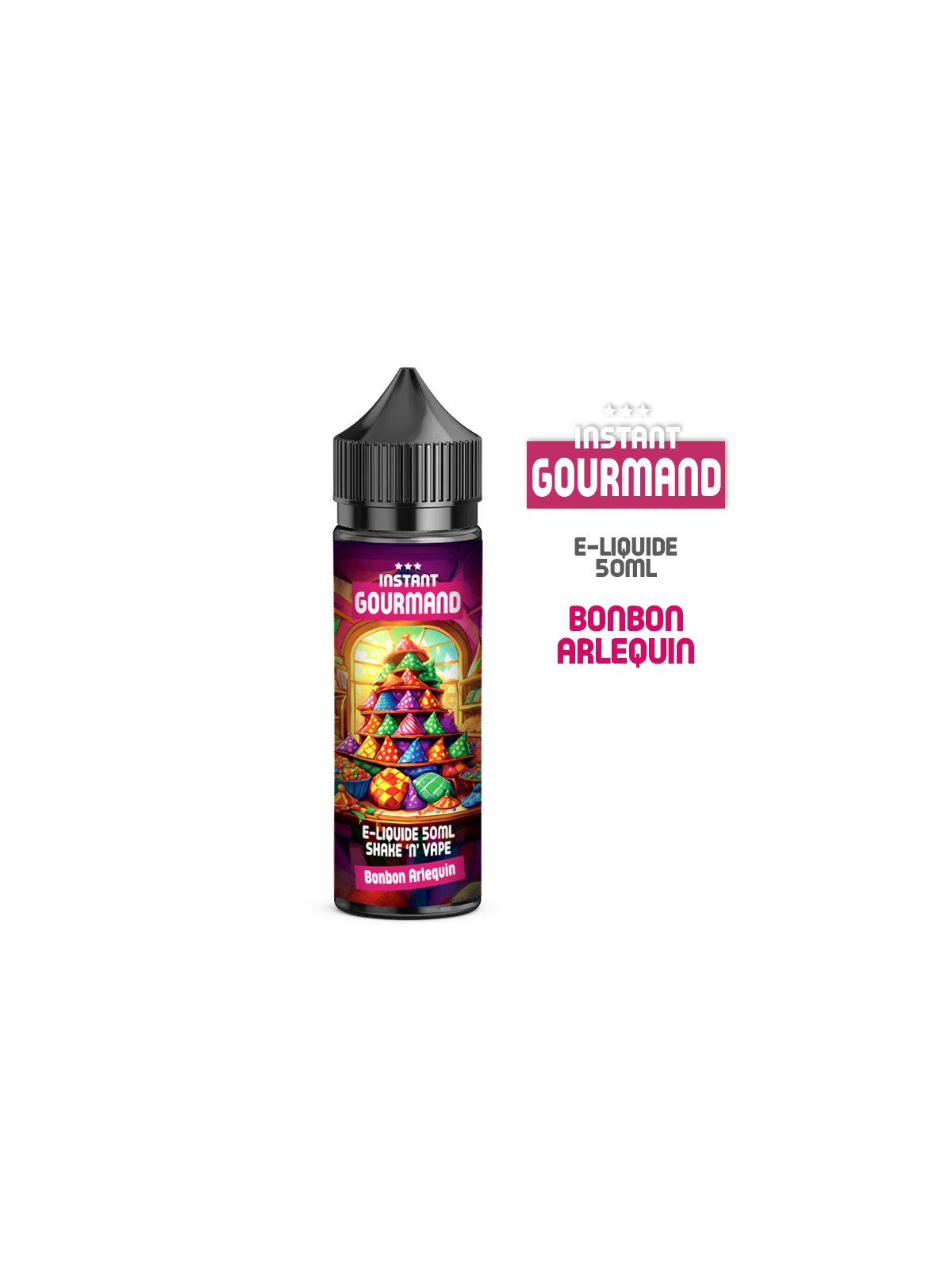 E-LIQUIDE BONBON ARLEQUIN 50ml INSTANT GOURMAND