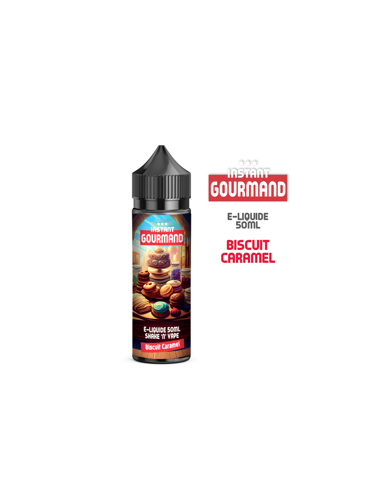 E-LIQUIDE BISCUIT CARAMEL 50ml INSTANT GOURMAND