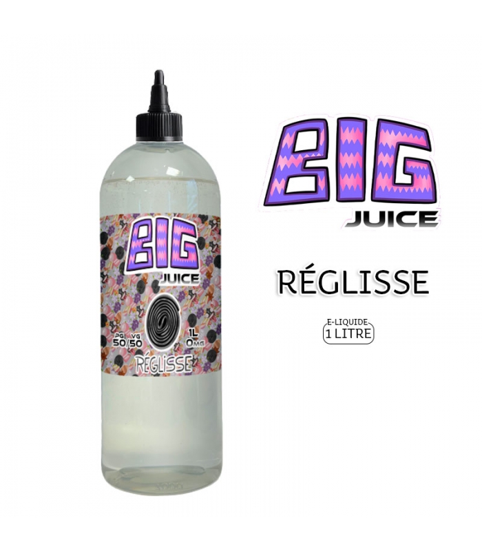 E-LIQUIDE RÉGLISSE 1 LITRE - BIG JUICE