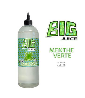 E-LIQUIDE MENTHE VERTE 1 LITRE - BIG JUICE