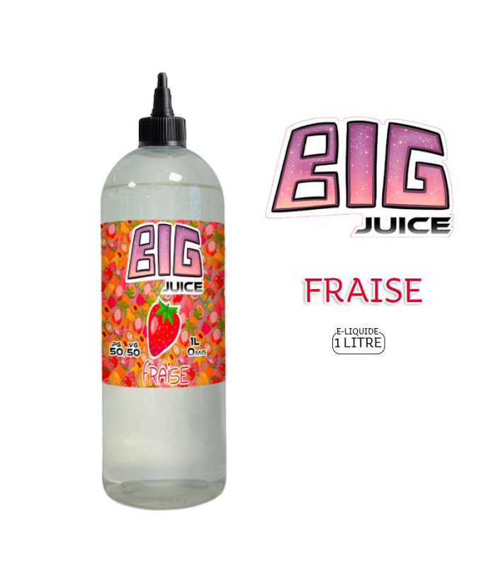 E-LIQUIDE FRAISE 1 LITRE - BIG JUICE