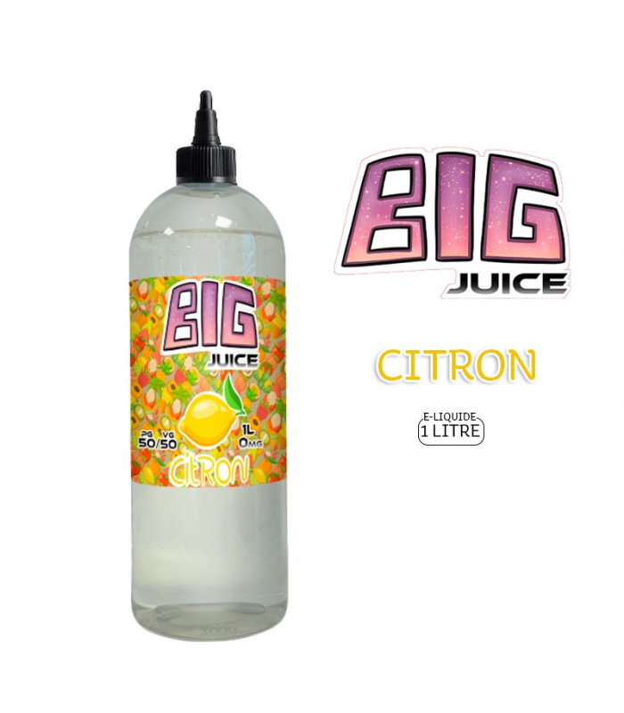 E-LIQUIDE CITRON 1 LITRE - BIG JUICE