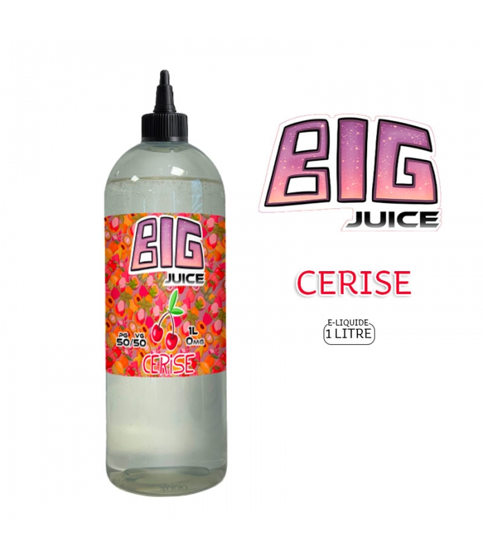 E-LIQUIDE CERISE 1 LITRE - BIG JUICE