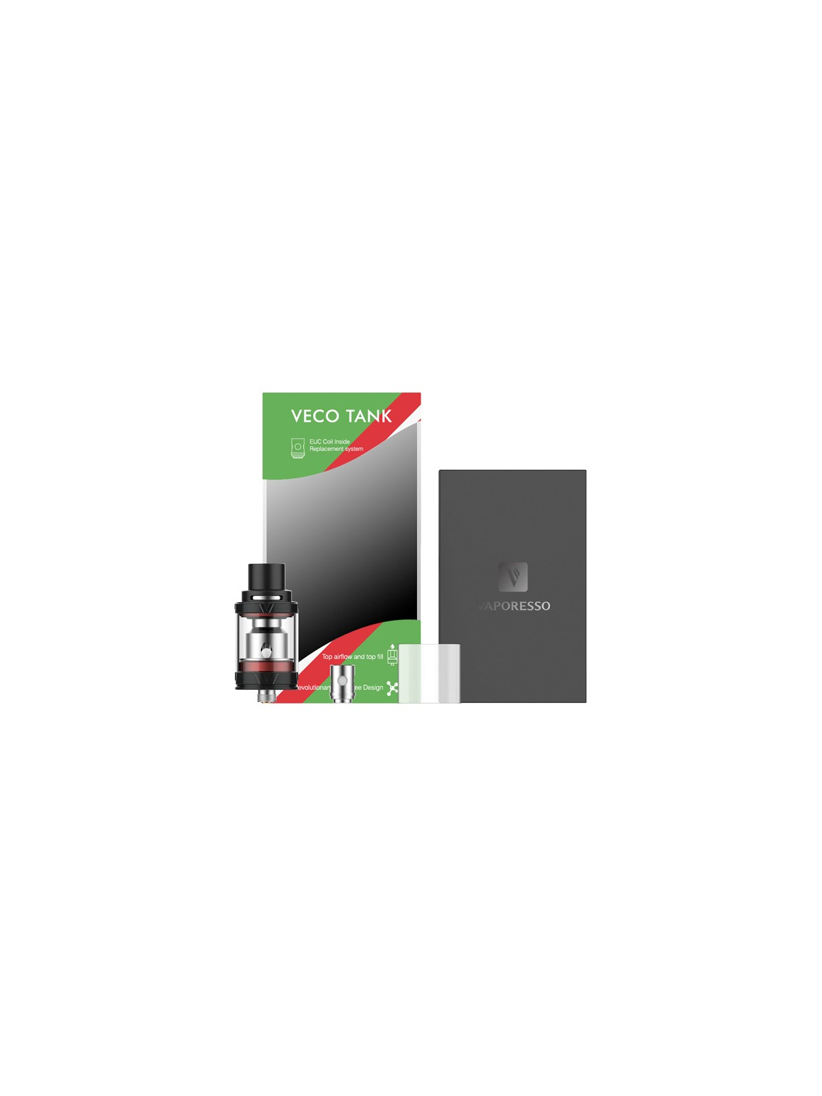 ATOMISEUR VAPORESSO VECO 2 ml  0,4 Ω et 0,5 Ω