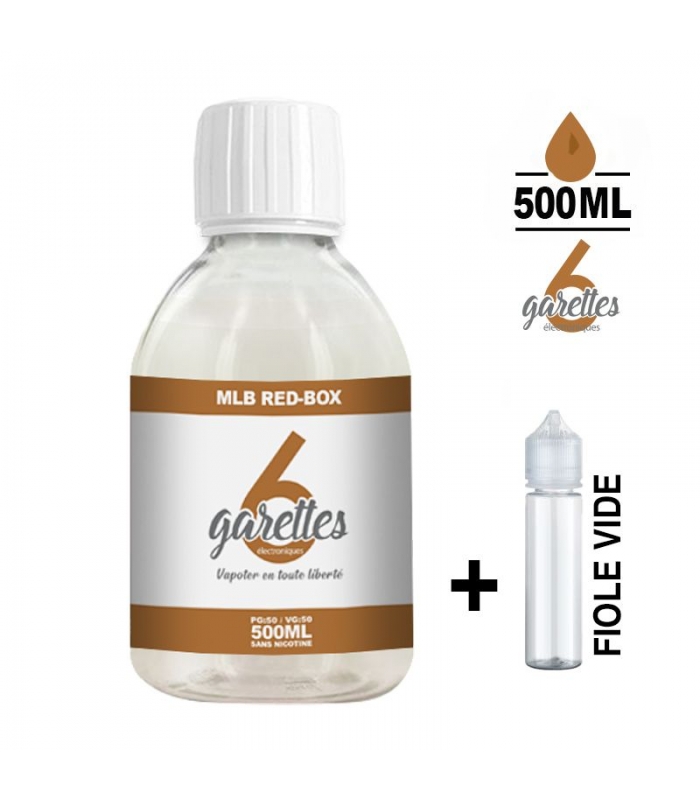 E-liquide 500ml MLB RED-BOX 6GARETTES