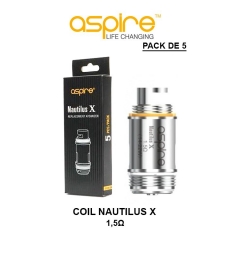 COIL RESISTANCE NAUTILUS X ASPIRE - Pack de 5