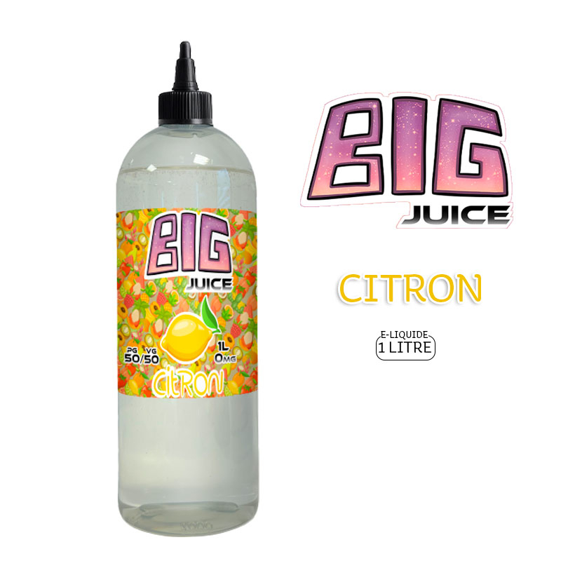 E-LIQUIDE CITRON 1 LITRE - BIG JUICE