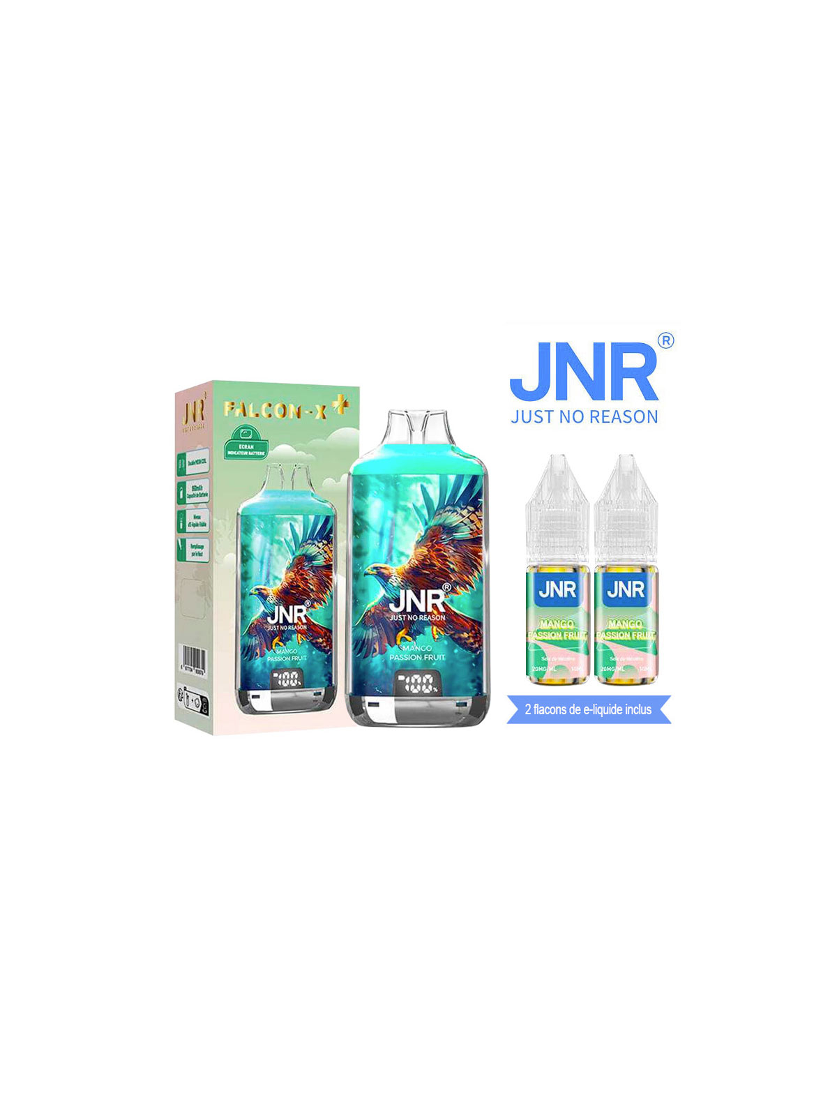 POD RECHARGEABLE - FALCON X 28000 MANGO PASSION FRUIT - JNR