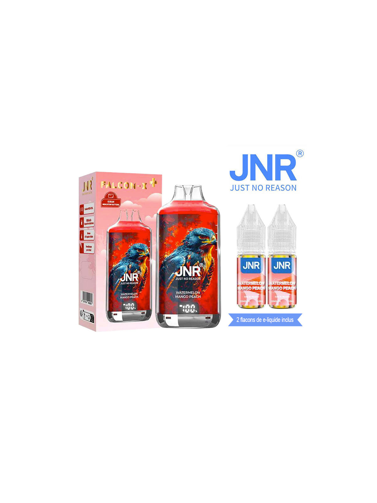 POD RECHARGEABLE - FALCON X 28000 WATERMELON MANGO PEACH - JNR